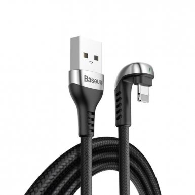 Baseus U-Shaped Mobile Game Cable - Lightning USB кабел за iPhone, iPad и iPod с Lightning (200 см) (черен)