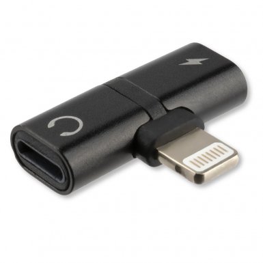 4smarts Lightning to 2x Lightning Audio and Charging Splitter SoundSplit - Lightning адаптер към 2x Lightning изходa (черен)
