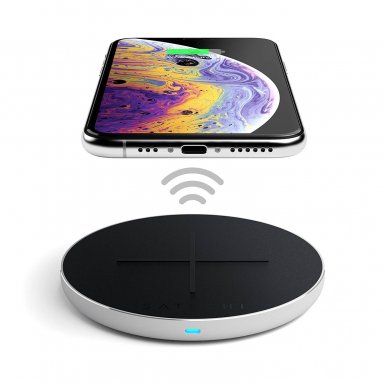 Satechi Wireless Charging Pad v2 Fast Charge - поставка (пад) за безжично захранване за QI съвместими устройства (сребрист)