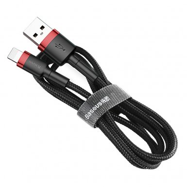 Baseus Cafule USB Lightning Cable (Special Edition) - Lightning USB кабел за iPhone, iPad и iPod с Lightning порт (200 см) (черен)