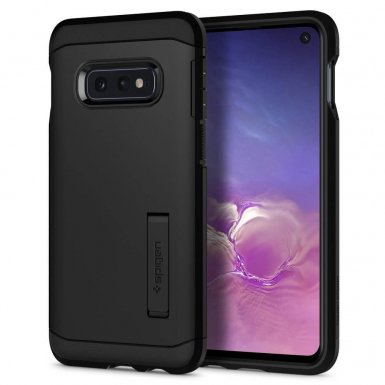 Spigen Tough Armor Case - хибриден кейс с най-висока степен на защита за Samsung Galaxy S10E (черен)
