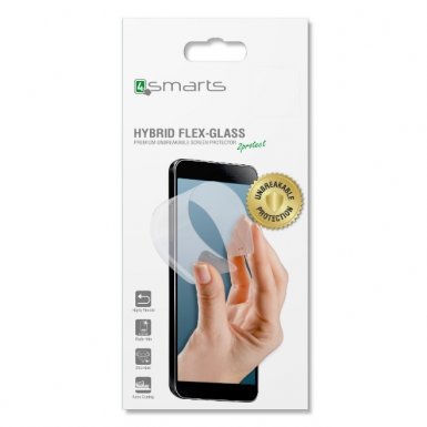 4smarts Hybrid Flex Glass Screen Protector - хибридно защитно покритие за дисплея на Huawei P20 (прозрачен)