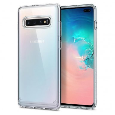 Spigen Ultra Hybrid Case - хибриден кейс с висока степен на защита за Samsung Galaxy S10 Plus (прозрачен)