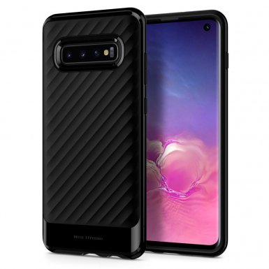 Spigen Neo Hybrid Case - хибриден кейс с висока степен на защита за Samsung Galaxy S10 (черен)
