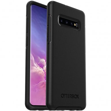 Otterbox Symmetry Series Case - хибриден кейс с висока защита за Samsung Galaxy S10 Plus (черен)