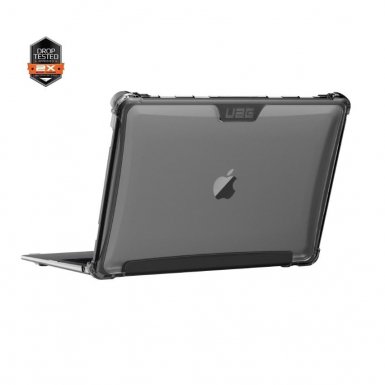 Urban Armor Gear Plyo Case - удароустойчив хибриден кейс за Apple MacBook Air 13 (2018) (прозрачен)