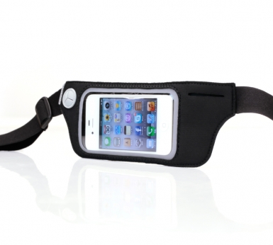 Tunewear Jogpocket - неопренов спортен калъф за iPhone и мобилни телефони (черен)