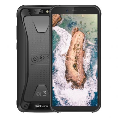 BlackView BV5500, Водоустойчив телефон, Удароустойчив, 5.5 инча 2GB RAM, 13MP камера 4-ядрен с 2 сим карти (черен)