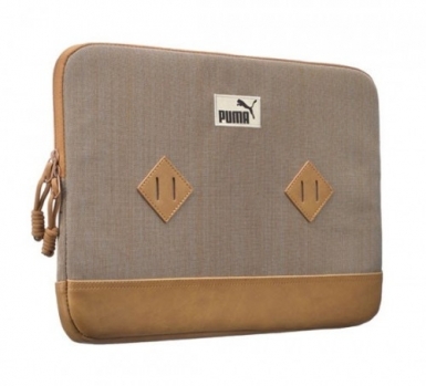 Puma Formstripe Sleeve - кожен калъф за MacBook Pro 15, Retina 15 и устройства до 15.4 инча (кафяв)