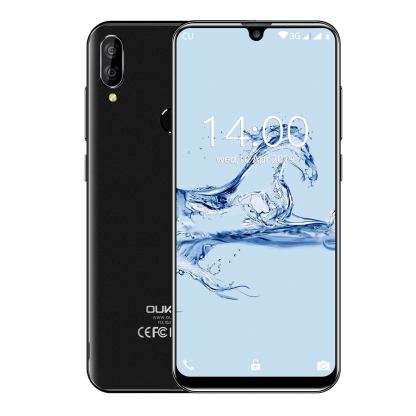OUKITEL C16, 5,71"  безрамков дисплей, 4-ядрен 64Bit смартфон, двойна камера, 2GB RAM с 2 сим карти (черен)