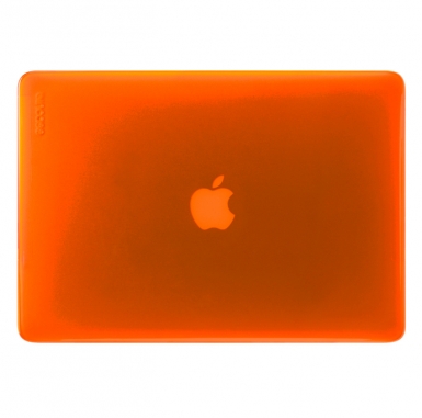 InCase Hardshell Case - предпазен кейс за MacBook Air 11 инча модел 2012 г. (оранжев-прозрачен)