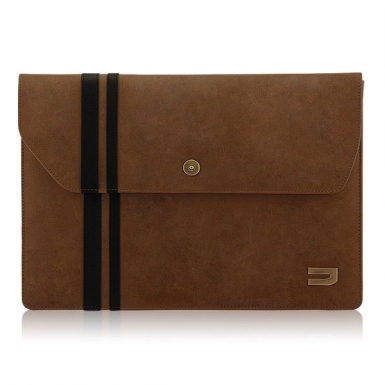 Urbano Leather Envelope Case - кожен калъф (естествена кожа) за MacBook Air 11 и лаптопи до 11 ин. (тъмнокафяв)
