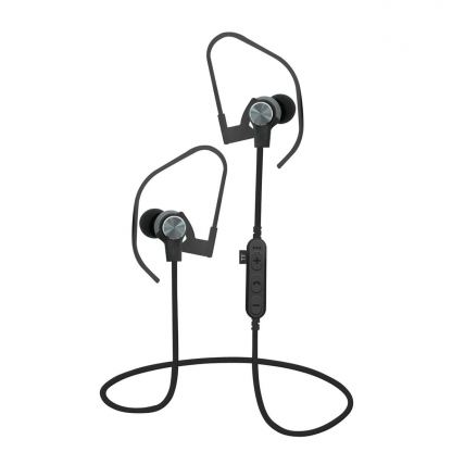 Platinet In-Ear Bluetooth 4.2 + MicroSD Earphones PM1062 - безжични спортни блутут слушалки за мобилни устройства (сив)