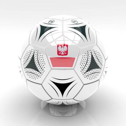 Platinet Speaker PMGPF Bluetooth Football Polish Flag - безжичен портативен спийкър за мобилни устройства (бял)