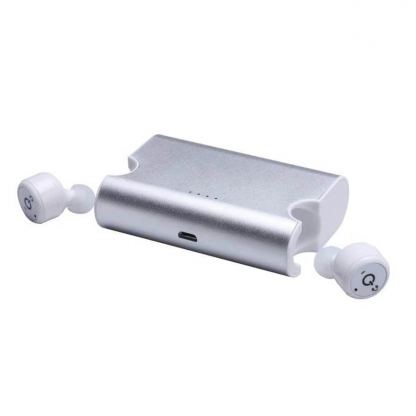 Platinet Bluetooth Earphones Sport + Charging Station PM1080W - безжични блутут слушалки със станция за зареждане (бял)