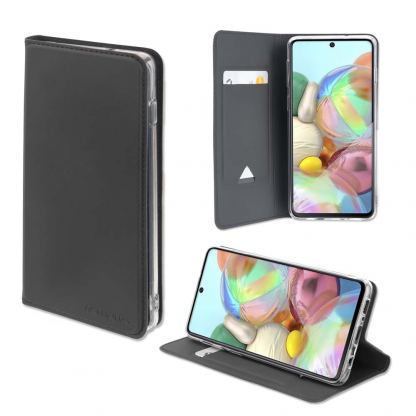 4smarts Flip Case URBAN Lite - кожен калъф с поставка и отделение за кр. карта за Samsung Galaxy A40 (черен)