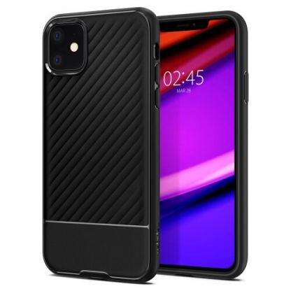 Spigen Core Armor - силиконов (TPU) калъф с висока степен на защита за iPhone 11 (черен)