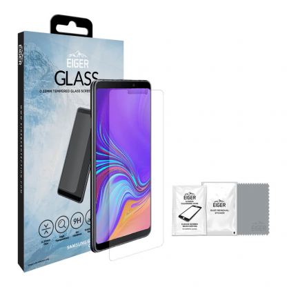 Eiger Tempered Glass Protector 2.5D - калено стъклено защитно покритие за дисплея на Samsung Galaxy A9 (2018) (прозрачен)