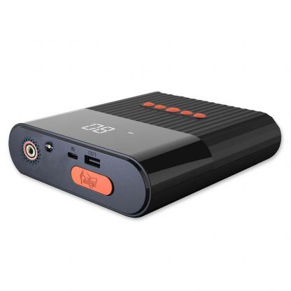 4smarts Power Bank PitStop 3in1 with Jump Starter and Compressor 8800mAh - качествена външна батерия 8800mAh, фенер, JumpStarter и компресор за автомобил (черен)