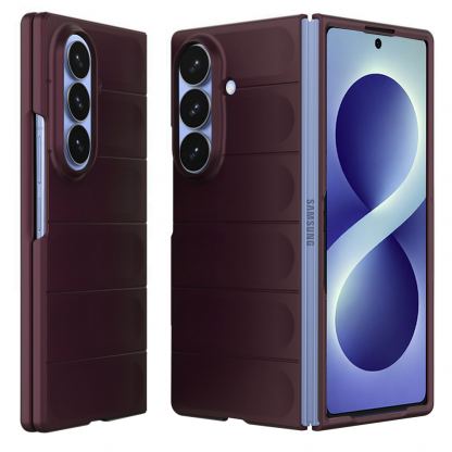 Удароустойчив поликарбонатов кейс за Samsung Galaxy Z Fold8 Ultra - Techsuit Magic Shield Hard Case (бордо)