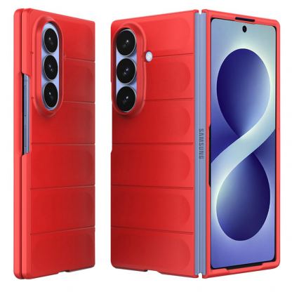 Удароустойчив поликарбонатов кейс за Samsung Galaxy Z Fold8 Ultra - Techsuit Magic Shield Hard Case (червен)