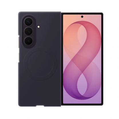 Оригинален силиконов кейс с MagSafe поддръжка за Samsung Galaxy Z Fold8 Ultra - Samsung Silicone Magnet Cover Case EF-EF976CGE (лилав)