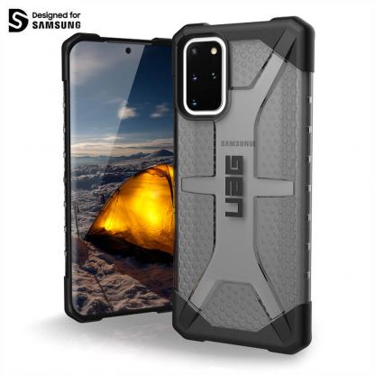 Urban Armor Gear Plasma - удароустойчив хибриден кейс за Samsung Galaxy S20 Ultra (черен-прозрачен)