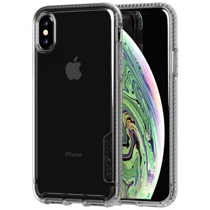 Tech21 Pure Clear Kenley - хибриден удароустойчив кейс за iPhone XS, iPhone X (прозрачен)