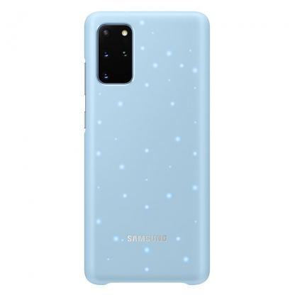 Samsung LED Cover EF-KG985CL - оригинален заден кейс, през който виждате информация от Samsung Galaxy S20 Plus (светлосин)