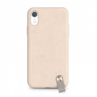 Moshi Altra Case - стилен удароустойчив кейс за iPhone XR (бежов)