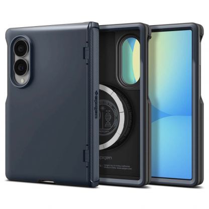 Хибриден кейс с най-висока степен на защита с Qi2 за Samsung Galaxy Z Fold8 - Spigen MagFit Qi2 Slim Armor Pro Case (metal slate)