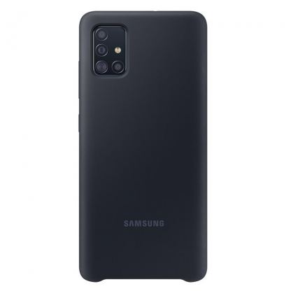 Samsung Silicone Cover EF-PA515TBEGEU - оригинален силиконов кейс за Samsung Galaxy A51 (черен)