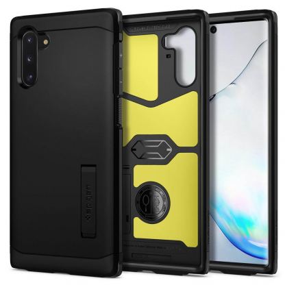 Spigen Tough Armor Case - хибриден кейс с най-висока степен на защита за Samsung Galaxy Note 10 (черен)