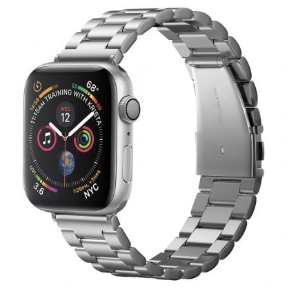 Spigen Modern Fit Band - стоманена каишка за Apple Watch 42mm, 44mm (сребрист)