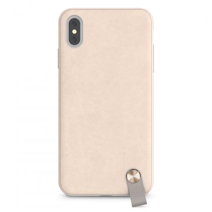 Moshi Altra Case - стилен удароустойчив кейс за iPhone XS Max (бежов)
