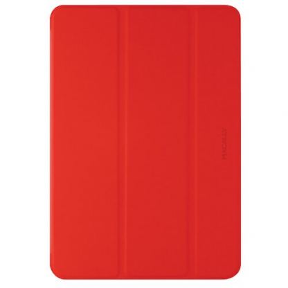 Macally Stand Case - полиуретанов калъф и поставка за iPad 7 (2019) (червен)
