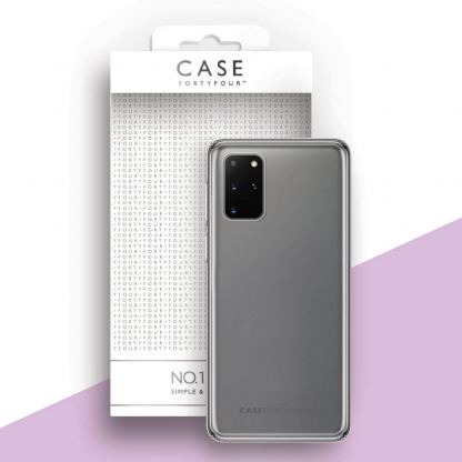 Case FortyFour No.1 Case - силиконов TPU калъф за Samsung Galaxy S20 Plus (прозрачен)