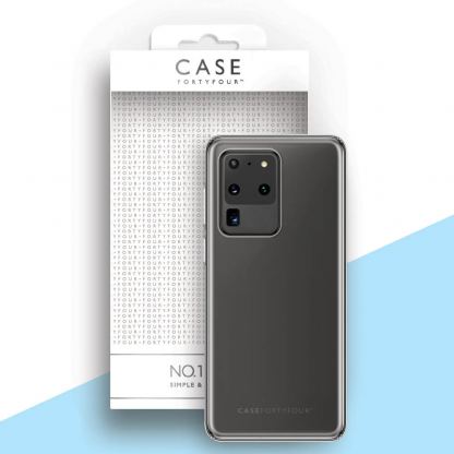 Case FortyFour No.1 Case - силиконов TPU калъф за Samsung Galaxy S20 Ultra (прозрачен)