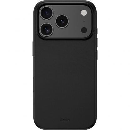 Кожен кейс с MagSafe за iPhone 18 Pro, iPhone 17 Pro - Benks Magnetic Vita Pro Leather Case (черен)