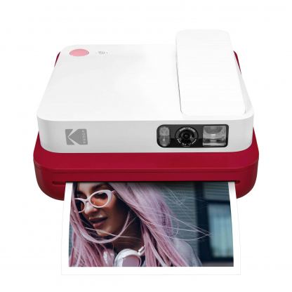 Kodak Smile Classic - фотоапарат за принтиране на моментни снимки (червен)