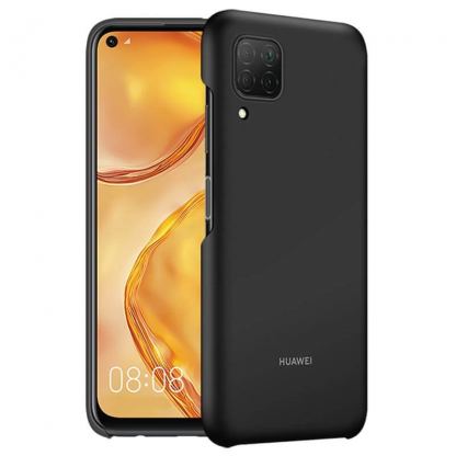 Huawei PC Case - оригинален поликарбонатов кейс за Huawei P40 lite (черен)