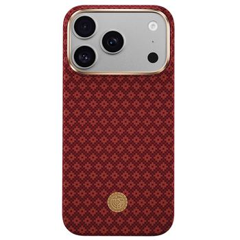 Кевларен кейс с MagSafe за iPhone 18 Pro Max, iPhone 17 Pro Max - Benks ArmorGrid ArmorAir Magnetic Kevlar Metal Frame Case 600D (red)