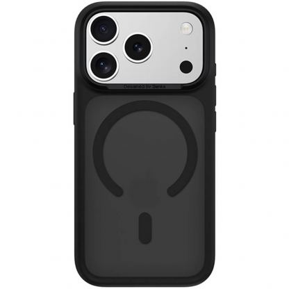 Хибриден удароустойчив кейс с MagSafe за iPhone 18 Pro, iPhone 17 Pro - Benks Magnetic Mist Metal Frame Case with Camera Control Button (черен)