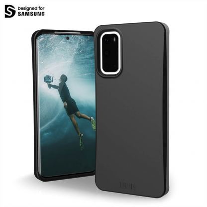 Urban Armor Gear Biodegradeable Outback Case - удароустойчив рециклируем кейс за Samsung Galaxy S20 (черен)