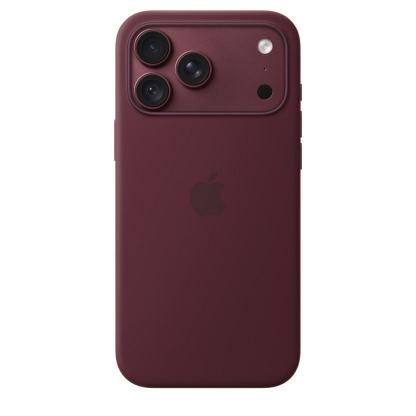 Оригинален силиконов кейс с MagSafe за iPhone 18 Pro Max, iPhone 17 Pro Max - Apple Silicone Case with MagSafe Burgundy