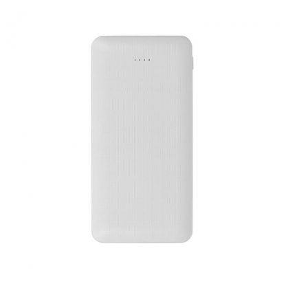Hoco J48 Nimble Power Bank 10000mAh - външна батерия с 2 USB изхода за зареждане на мобилни устройства (бял)