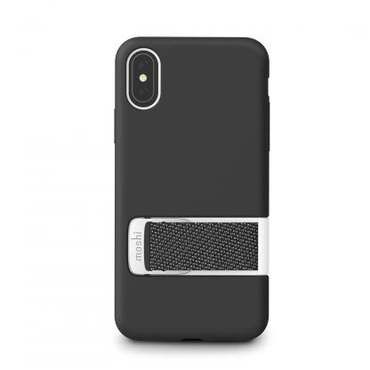 Moshi Capto Case - твърд силиконов (TPU) калъф за iPhone XS, iPhone X (черен)