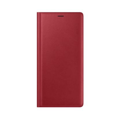 Samsung Leather View Cover EF-WN960LREGWW - оригинален кожен калъф (естествена кожа) за Samsung Galaxy Note 9 (червен)