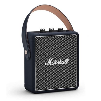 Marshall Stockwell II - безжичен портативен аудиофилски спийкър за мобилни устройства с Bluetooth (син) 