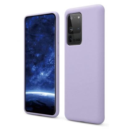 Elago Silicone Case - силиконов (TPU) калъф за Samsung Galaxy S20 Ultra (лилав)